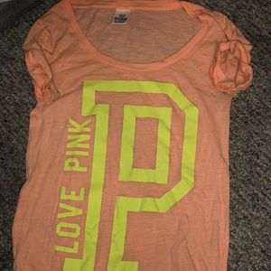 Coral short sleeve shirt from pink